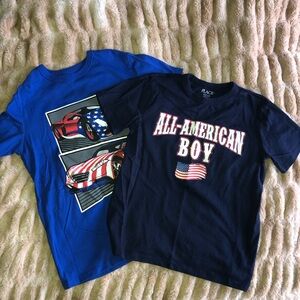 Boys 4th of July tee shirts size 7-8